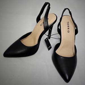 Pointed Toe Slingback Heel(WW)
